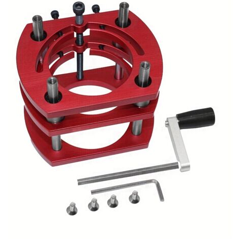 Base Di Sollevamento Per Router In Lega Alluminio - Con Morsetto A 4 Ganasce, Sollevamento 51 Mm - Foto 6