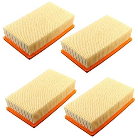 Set Di 4 Filtri Per Aspirapolvere LG CordZero A9 | Prefiltro Giallo In Plastica E Non Tessuto | Facile Da Sostituire