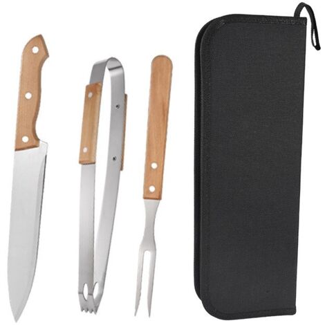 Kit di utensili per barbecue in acciaio inossidabile da 26 pezzi con