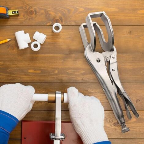 8 Pezzi Morsetti Per Saldatura Lamiera Saldatura Di Precisione Pannelli Dritti Curvi Acciaio Zincato | Leroy Merlin - Foto 3