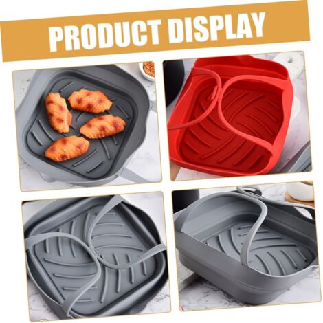 Stampo In Silicone Per Friggitrice Ad Aria – Accessorio Rotondo Antiaderente – Resistente Al Calore