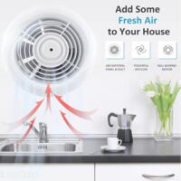 Ventola Estrazione 150mm Con Valvola E Zanzariera - 242 M³/h Silenziosa Per Bagno/Cucina - Foto 9