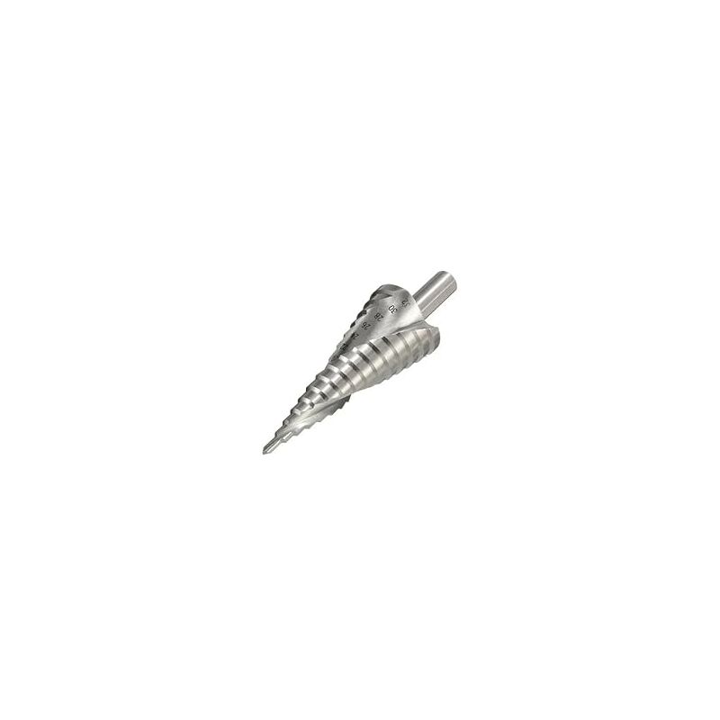 Broca Escalonada HSS 15 Niveles 4-32 Mm - Vástago 10 Mm, Para Metal, Chapa, Madera Y Plástico