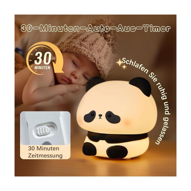 Luz De Noche De Bebé Toast Lámpara Para Dormitorio Niños Niños Pequeños