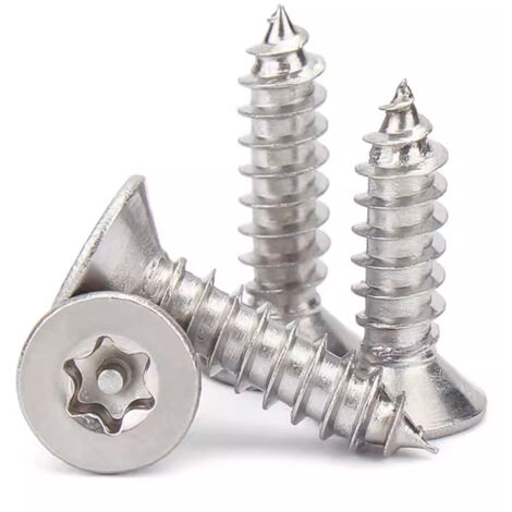 Tornillos Para Aglomerado Acero Inoxidable A2 - Cabeza Avellanada Torx, 6.0x40 Mm, Pack 50 Unidades