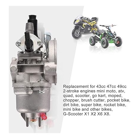 Réservoir Carburant Pour Mini Quad ATV 2 Temps 47cc 49cc - ABS Noir - Remplacement Facile