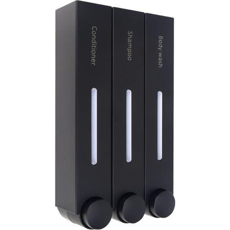 Seifenspender Wandmontage 400ml - 3-fach Duschspender Ohne Bohren Für Bad & Küche