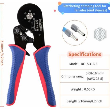 KNIPEX Crimpzange Für Aderendhülsenzange 180mm 0,08