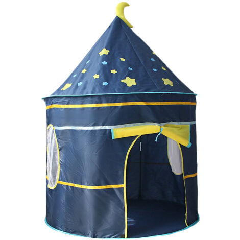 Tienda Tipi Para Niños Con Estrellas - 80x80x110 Cm, De Lino Y Algodón, Con Cortina Y Tragaluz, Decoración Infantil