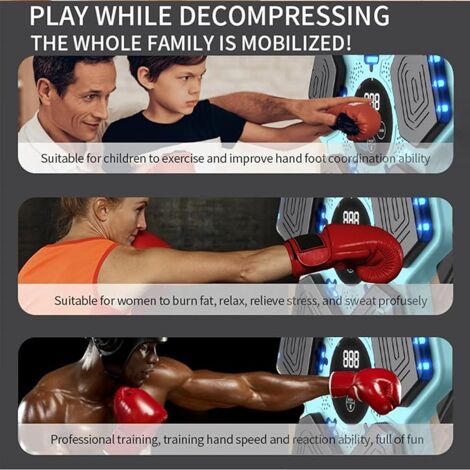 Máquina de boxeo musical SPIEEK con Bluetooth y 9 velocidades