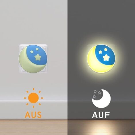 Luz LED Nocturna Infantil Con Sensor Crepuscular LED/0,5W/230V Seta