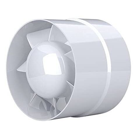 Afvoerventilator 100 mm 12 W 130 m³/u met anti-terugslagventiel Afvoerventilator 100 mm 12 W 130 m³/u met anti-terugslagventiel