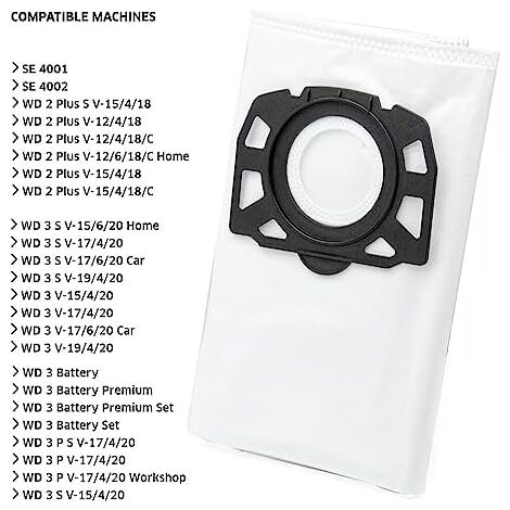 Sacchetti Aspirapolvere Ricambio Per Kärcher 2.863-314.0 - Compatibili