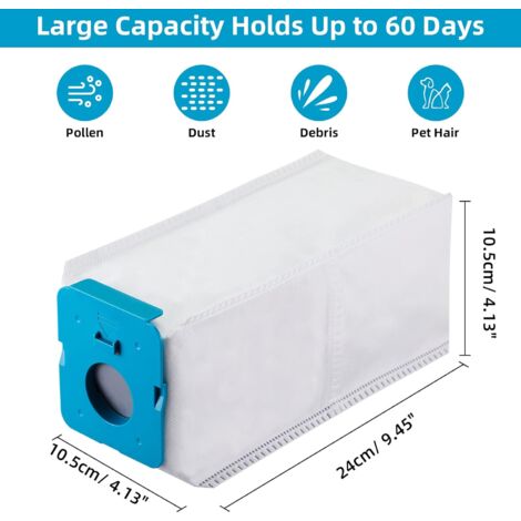 Dustwave® - Pack de 8 bolsas para aspiradora Siemens - VSQ 5.. Serie Q Dustwave® - Pack de 8 bolsas para aspiradora Siemens - VSQ 5.. Serie Q