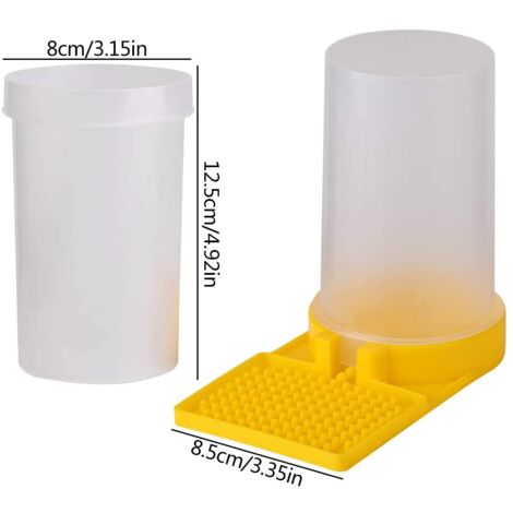 CSPARKV - Bebedero De Plástico Para Abejas 3 Unidades , Dispensador De Agua Para Abejas Equipo De Apicultura 85626906