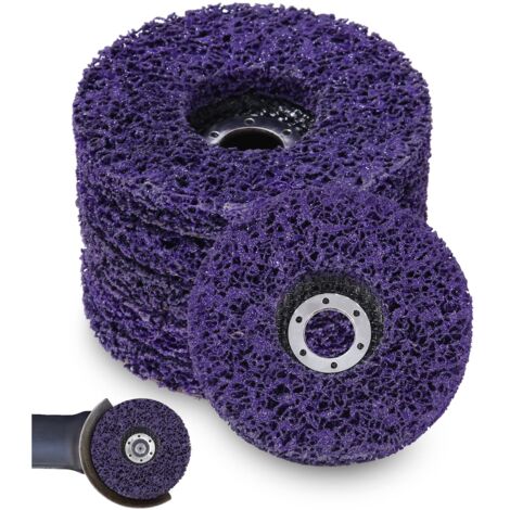 Discos Pulido Amoladora Angular Discos De Fieltro Abrasivo Para Amoladora Angular Bosch GWS 76 - Diámetro 76 Mm, Agujero 10 Mm - Varios Granos Lijas Viejas Hobbypower24