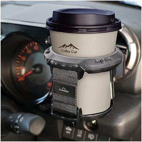 Portavasos Para Coche Universal – Ajustable, Antivibración, Para Aire Acondicionado, Tazas Y Botellas