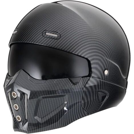 Casco abierto, integral, modular, para motocicleta, unisex, para adultos, para calle, crucero, scooter, homologado por DOT/ECE, XL