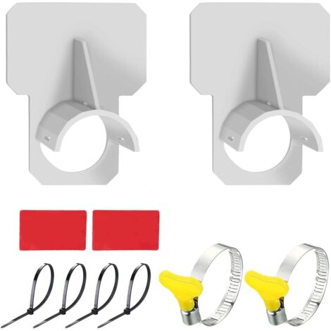 Soporte Para Mangueras De Piscina - 2 Unidades, De ABS, Con Correas Y Adhesivos