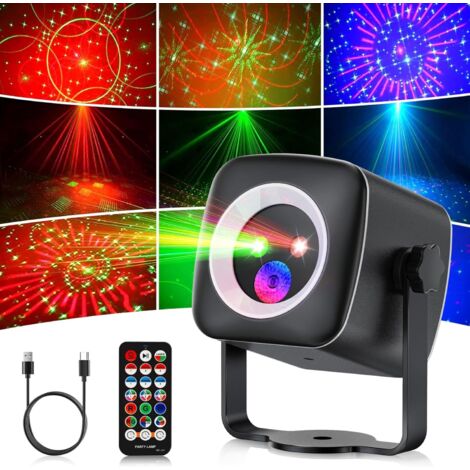 Luz LED De Discoteca Con 60 Efectos De Luz, Mando A Distancia Y Control Por Voz - Modos Automático, Música Y Estroboscópico, Temporizador 1/3/5h - Para Fiestas, Cumpleaños, Bodas