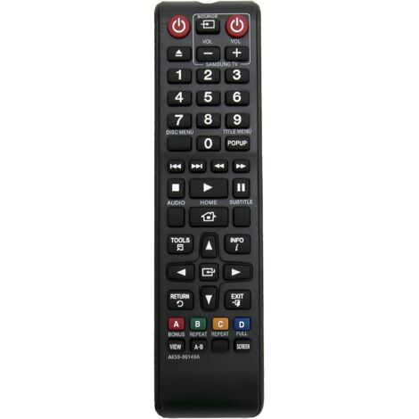 Control remoto de repuesto AK59-00149A para reproductores de Blu-ray Samsung BD-F5700, BD-J5900, BD-F5700, BD-J5900, BD-F5700, BD-J5900, BD-F5100, BD-F5500, BD-F5100/ZF, BD-F5500e, BD-F5500K, BD-ES500 (1/4)