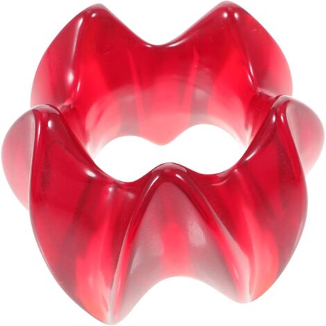 Anillo de masaje decorativo, masajeador facial, masajeador facial decorativo en forma de U, masajeador de viaje, color aleatorio (1/5)