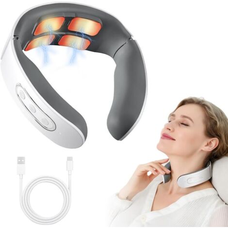 Masajeador de cuello, 6 modos, 9 niveles, eléctrico inteligente, para espalda y cuello, portátil, para oficina, hogar y viajes. (1/5)
