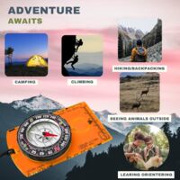 Brújula Profesional De Orientación - 4 Unidades, Con Escalas Y Cordón, Para Senderismo Y Aventura