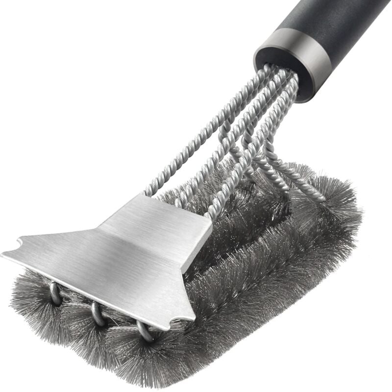 Cleaning Brush Scraper for Plancha, Plancha Scraper for Stainless Steel Plate Professional Plancha Scraper Plancha Scraper with Handle, Stainless Steel Plancha Scraper, Ikodm Barbecue Grill Scraper Cl