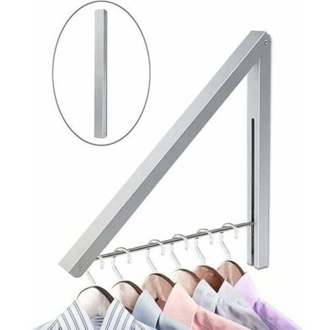 Wall Mounted Clothes Rack Foldable Wall Mounted Coat Rack