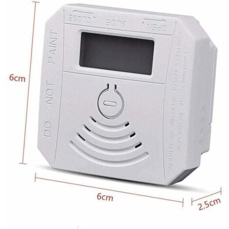 Gas Detector Carbon Monoxide Smoke Detector Combination Battery Operated CO Smoke Alarm with LED Display Screen Flash Sound Alarm Audible Warning Pattern