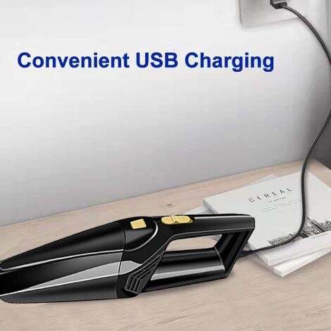 Cordless Handheld Vacuum Cleaner, Car Vacuum Cleaner, Rechargeable Portable Handheld Vacuum Cleaner with HEPA Filter, 4500Pa Suction Power