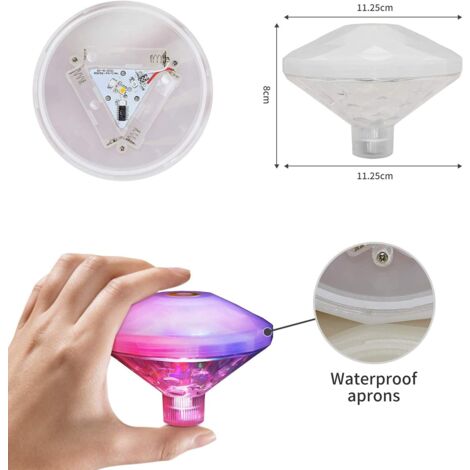 Corlorful LED Floating Swimming Pool Lights for Bathtub Hot Tub Disco ...