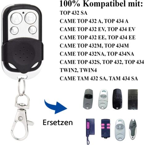 433MHz Manual Transmitter Clone Duplicator Garage Door Opener Remote Control for Came Top 432EE 434EE 432A, 434A, 432 EV, 1pc