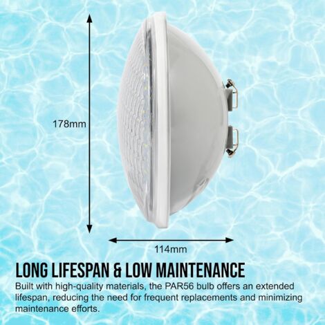 RGB 18W Swimming Pool Light LED PAR56 12V DC/AC, Remote Control ...