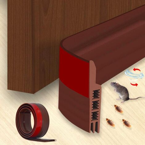 1m Cold and Hot Insulating Door Draught Excluder  Adhesive Soundproof Door Draught Excluder - Soundproof Door Draught Excluder - Door Insulation - Noise-Reducing Door Draught Excluder (1/5)