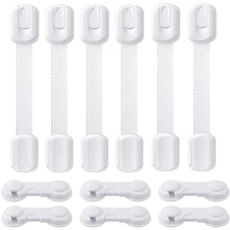 KidDough Furniture Safety Locks for Kids-Pack of 4 Beige+4 Grey Locks