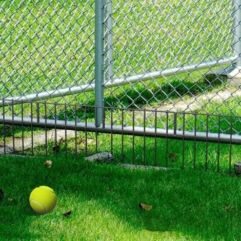 Rustproof Steel Wire Garden Fence, Animal Barrier, Easy to Install Panels, Keeps Critters Out 42x33cm - 10 Pieces - RWClotûre steel and iron