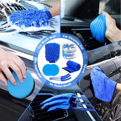 Car Cleaning and Detailing Tools 26-Piece Tire Cleaning and Detailing Sponge Set - RWCleaning Brush