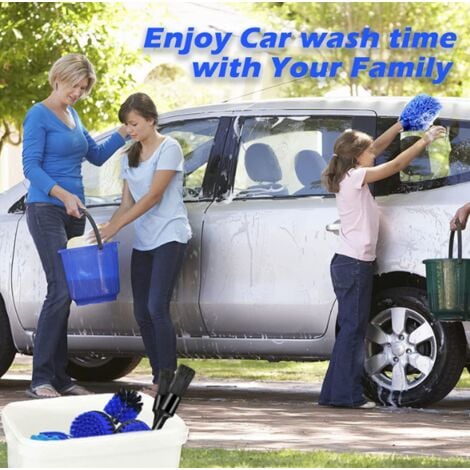 Car Cleaning and Detailing Tools 26-Piece Tire Cleaning and Detailing Sponge Set - RWCleaning Brush