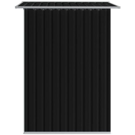 Garden Storage Shed，Garden shed，Tool shed Anthracite Steel 204x132x186 cm CFW57461