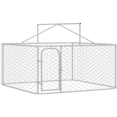 Outdoor Dog Kennel with Roof 200x200x150 cm VSVS835491