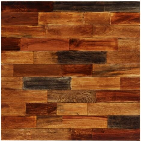 Bar Set 3 Pieces Solid Reclaimed Wood and Genuine Goat Leather VSVS521229