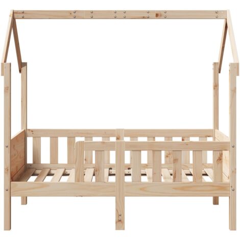 Single Bed，Children's bed，Kids' House Bed Frame without Mattress 80x160 cm Pine VSVS415538