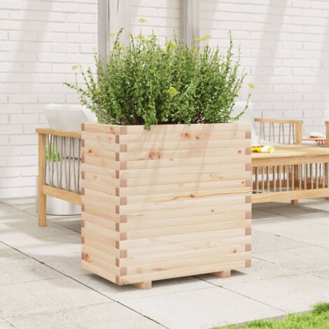 Garden Planter，Plant pot，Flower box 70x40x72 cm Solid Wood Pine VSVS695551