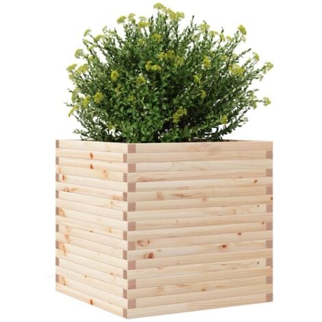 Garden Planter，Plant pot，Flower box 70x70x68.5 cm Solid Wood Pine VSVS199905
