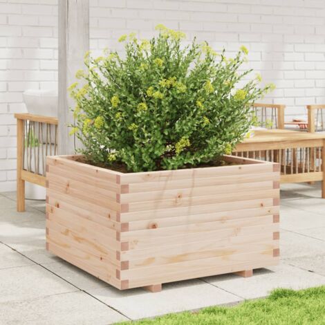 Garden Planter，Plant pot，Flower box 80x80x49.5 cm Solid Wood Pine VSVS372797