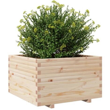 Garden Planter，Plant pot，Flower box 80x80x49.5 cm Solid Wood Pine VSVS372797