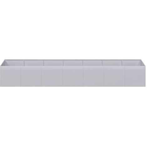 Planter，Plant pot，Flower box 280x80x40 cm Galvanised Steel VSVS677952