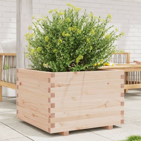 Garden Planter，Plant pot，Flower box 70x70x49.5 cm Solid Wood Pine VSVS643874